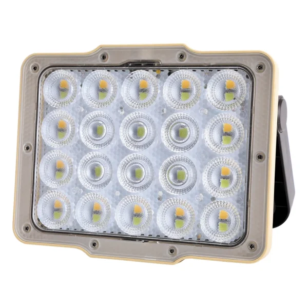 پروژکتور خورشیدی 43 LED با باتری 4800 میلی آمپر ساعت 950 لومن گرین لاین(GNFL13SOLGTBK)Green Lion Solar Flood Light with 4800mAh Battery & 43 LED Beads