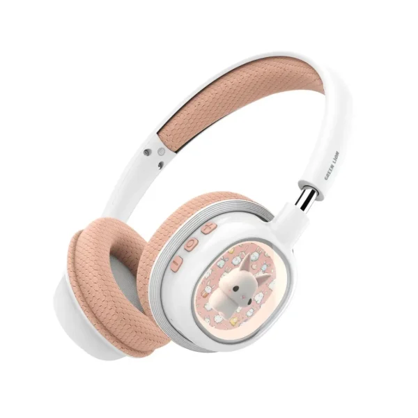 هدفون بی سیم کودک گرین لاینGK-600مدل (GNGK600WHP) Green Lion GK-600 Kids Wireless Headphones